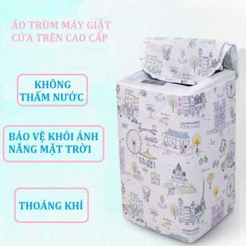 Áo trùm máy giặt cửa trên 12kg