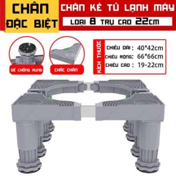 Chân kê máy giặt, chân kê tủ lạnh cao 20cm đến 22cm