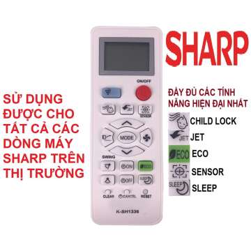 Remote máy lạnh Sharp đa năng