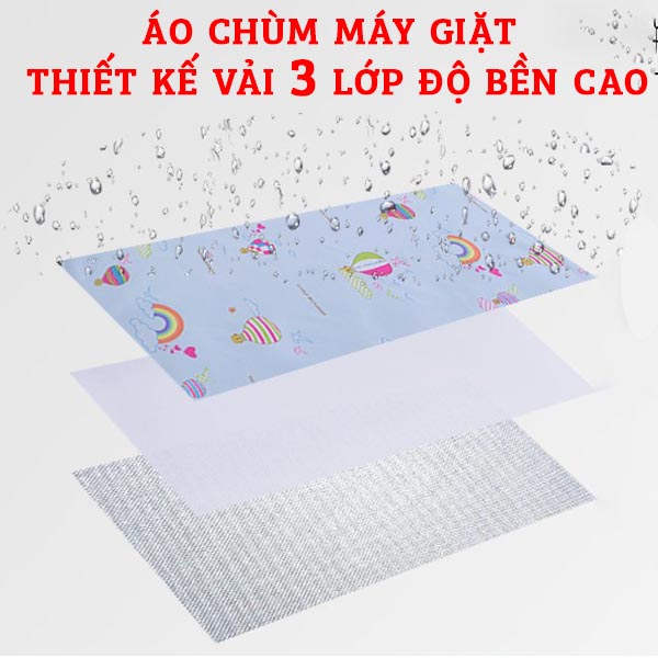 Áo trùm máy giặt cửa ngang