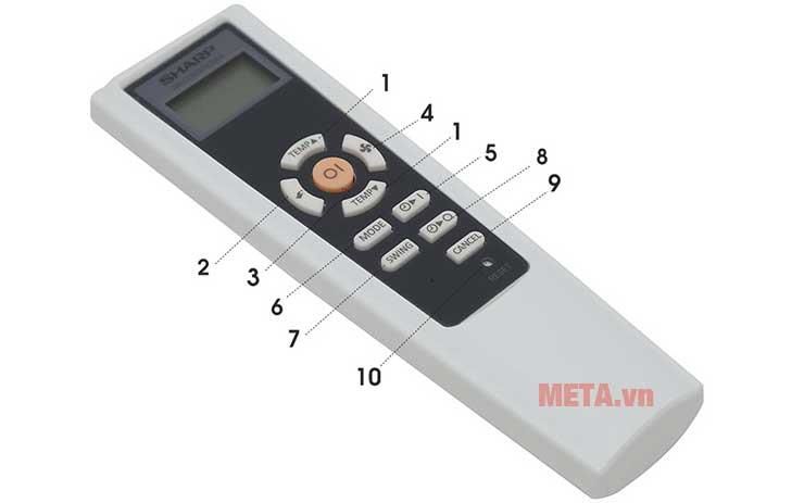 Remote máy lạnh Sharp 03